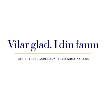 Vilar glad. I din famn