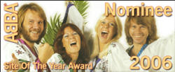 ABBA Site Of The Year Nominee 2006