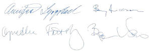 ABBA autographs