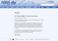 The Forum at ABBA - The Site closes down