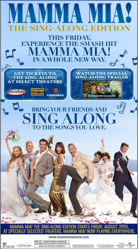 MAMMA MIA! THE SING ALONG EDITION (USA)