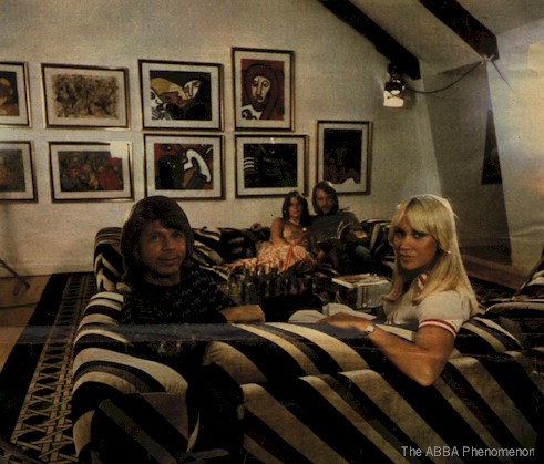 ABBA in "Benny & Frida's apartment"