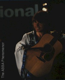 Bjorn playing the guitar